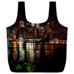 New York City Panorama Urban Hudson River Water Full Print Recycle Bag (XXXL) Back