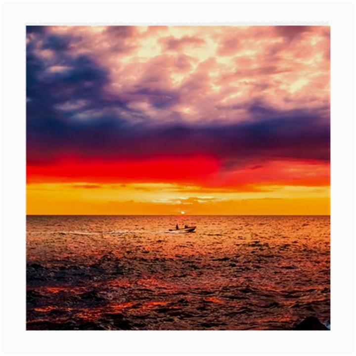 Denmark Sunset Dusk Sky Clouds Sea Ocean Water Medium Glasses Cloth