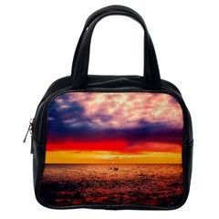 Denmark Sunset Dusk Sky Clouds Sea Ocean Water Classic Handbag (one Side) by danenraven