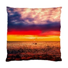 Denmark Sunset Dusk Sky Clouds Sea Ocean Water Standard Cushion Case (two Sides) by danenraven