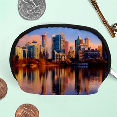 Vancouver Canada Sea Ocean Reflections Skyline Accessory Pouch (medium) by danenraven