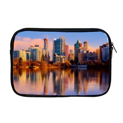 Vancouver Canada Sea Ocean Reflections Skyline Apple Macbook Pro 17  Zipper Case by danenraven