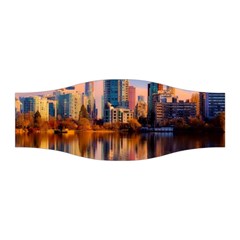 Vancouver Canada Sea Ocean Reflections Skyline Stretchable Headband by danenraven