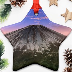 Mount Mountain Fuji Japan Volcano Mountains Ornament (star) by danenraven