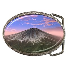 Mount Mountain Fuji Japan Volcano Mountains Belt Buckles by danenraven