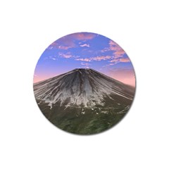 Mount Mountain Fuji Japan Volcano Mountains Magnet 3  (round) by danenraven