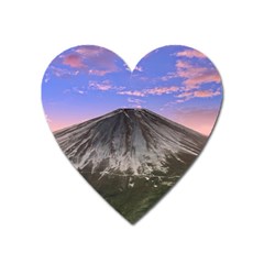 Mount Mountain Fuji Japan Volcano Mountains Heart Magnet by danenraven