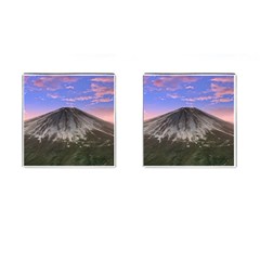 Mount Mountain Fuji Japan Volcano Mountains Cufflinks (square) by danenraven