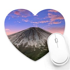 Mount Mountain Fuji Japan Volcano Mountains Heart Mousepad by danenraven