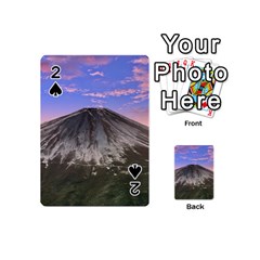 Mount Mountain Fuji Japan Volcano Mountains Playing Cards 54 Designs (mini) by danenraven