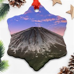 Mount Mountain Fuji Japan Volcano Mountains Ornament (snowflake) by danenraven