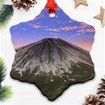 Mount Mountain Fuji Japan Volcano Mountains Ornament (Snowflake) Front