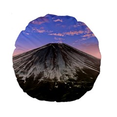 Mount Mountain Fuji Japan Volcano Mountains Standard 15  Premium Round Cushions by danenraven