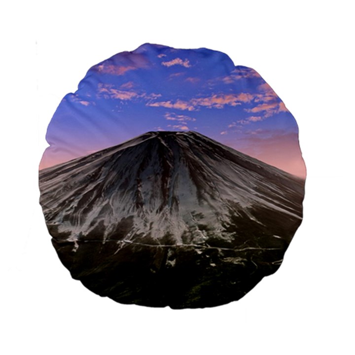 Mount Mountain Fuji Japan Volcano Mountains Standard 15  Premium Round Cushions