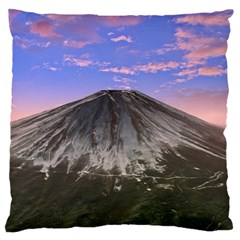 Mount Mountain Fuji Japan Volcano Mountains Large Flano Cushion Case (two Sides) by danenraven