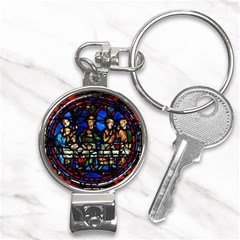 Window Stained Glass Chartres Cathedral Nail Clippers Key Chain by danenraven