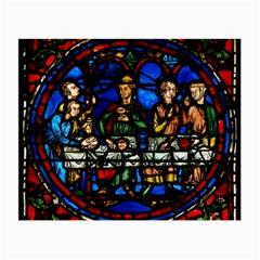 Window Stained Glass Chartres Cathedral Small Glasses Cloth by danenraven