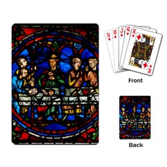 Window Stained Glass Chartres Cathedral Playing Cards Single Design (rectangle) by danenraven