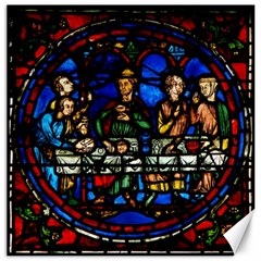 Window Stained Glass Chartres Cathedral Canvas 16  X 16 