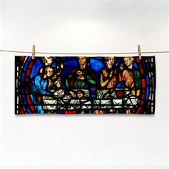 Window Stained Glass Chartres Cathedral Hand Towel by danenraven