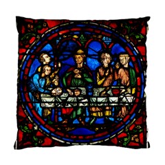 Window Stained Glass Chartres Cathedral Standard Cushion Case (one Side) by danenraven