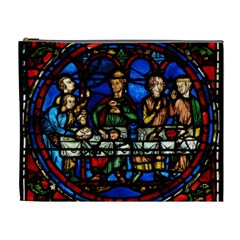 Window Stained Glass Chartres Cathedral Cosmetic Bag (xl) by danenraven