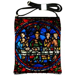 Window Stained Glass Chartres Cathedral Shoulder Sling Bag by danenraven