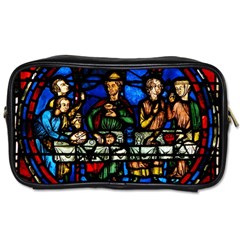 Window Stained Glass Chartres Cathedral Toiletries Bag (two Sides) by danenraven