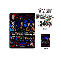 Window Stained Glass Chartres Cathedral Playing Cards 54 Designs (mini) by danenraven