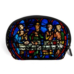 Window Stained Glass Chartres Cathedral Accessory Pouch (large) by danenraven