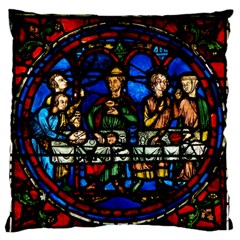 Window Stained Glass Chartres Cathedral Standard Flano Cushion Case (one Side) by danenraven