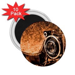 Camera Film Vintage Film Camera Old Old Camera 2 25  Magnets (10 Pack)  by danenraven