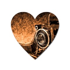 Camera Film Vintage Film Camera Old Old Camera Heart Magnet by danenraven