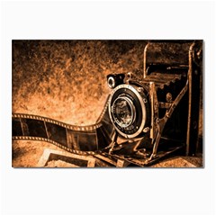 Camera Film Vintage Film Camera Old Old Camera Postcard 4 x 6  (pkg Of 10) by danenraven