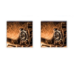 Camera Film Vintage Film Camera Old Old Camera Cufflinks (square) by danenraven