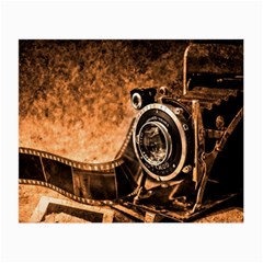 Camera Film Vintage Film Camera Old Old Camera Small Glasses Cloth (2 Sides) by danenraven