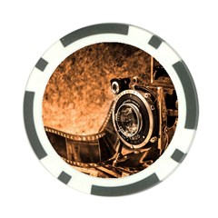 Camera Film Vintage Film Camera Old Old Camera Poker Chip Card Guard (10 Pack) by danenraven