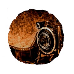 Camera Film Vintage Film Camera Old Old Camera Standard 15  Premium Round Cushions by danenraven