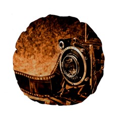 Camera Film Vintage Film Camera Old Old Camera Standard 15  Premium Flano Round Cushions by danenraven