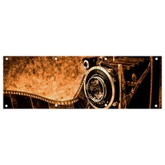 Camera Film Vintage Film Camera Old Old Camera Banner And Sign 9  X 3  by danenraven