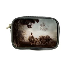 Man Cattle Animals Cows Bulls Calves Mammals Coin Purse by danenraven