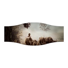 Man Cattle Animals Cows Bulls Calves Mammals Stretchable Headband by danenraven