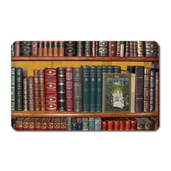 Books Library Bookshelf Bookshop Vintage Antique Magnet (rectangular) by danenraven