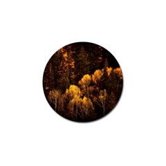 Autumn Fall Foliage Forest Trees Woods Nature Golf Ball Marker by danenraven