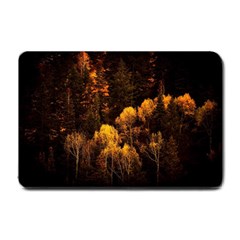 Autumn Fall Foliage Forest Trees Woods Nature Small Doormat by danenraven