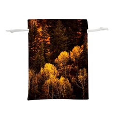 Autumn Fall Foliage Forest Trees Woods Nature Lightweight Drawstring Pouch (s) by danenraven