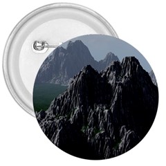 Terrain Mountain Rock Landscape Mountains Nature 3  Buttons by danenraven