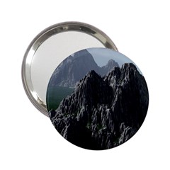 Terrain Mountain Rock Landscape Mountains Nature 2 25  Handbag Mirrors by danenraven