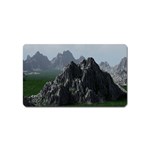 Terrain Mountain Rock Landscape Mountains Nature Magnet (Name Card) Front