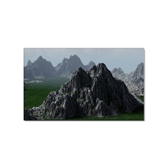 Terrain Mountain Rock Landscape Mountains Nature Sticker Rectangular (100 Pack) by danenraven